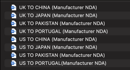 Global NDA Templates for UK & US Brand Owners